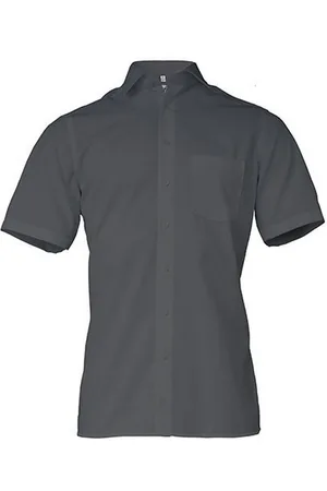 Marvelis Heren chambray comfort overhemd met korte mouwen