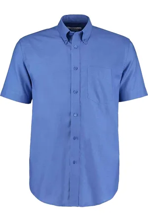 Kustom Heren oxford classic werkoverhemd met korte mouwen