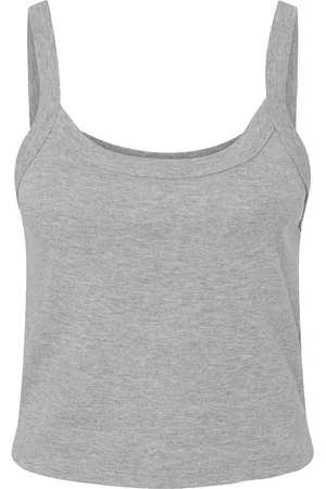 Bella + Canvas Dames micro-rib spaghetti strap tanktop