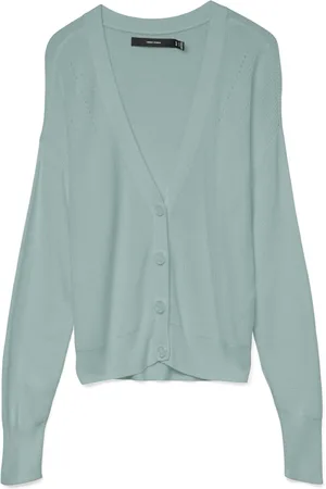 VERO MODA Vmnewlexsun ls short v-neck car ga olijf