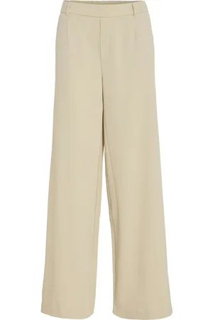 VILA Vivarone hw wide pant noos zand