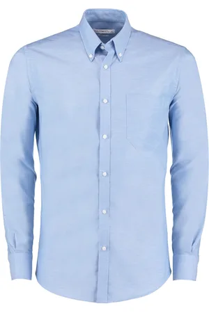 Kustom Heren oxford slim werkoverhemd met lange mouwen