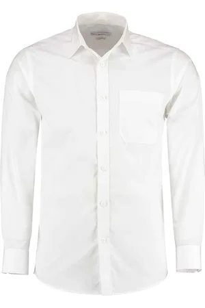 Kustom Heren poplin getailleerd overhemd met lange mouwen