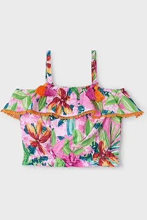 Mayoral Zomer blouse meisjes orchidee