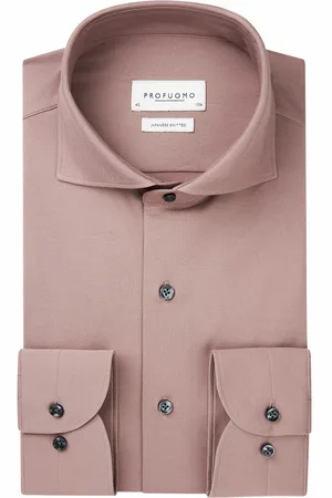 Profuomo Japanese knitted overhemd met lange mouwen