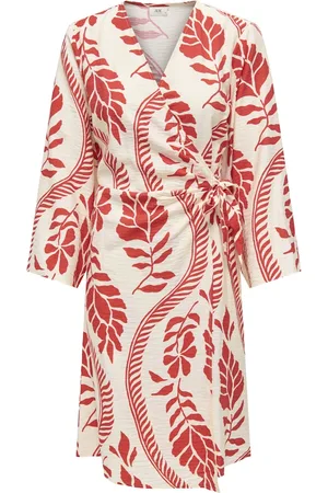 JACQUELINE DE YONG Pepper 7/8 wrap dress wvn dia 15344095 ski patrol flowers