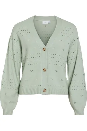 VILA Viril v-neck ls knit cardigan no mint