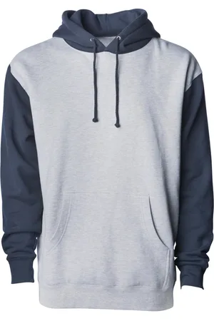 Independent Heren heather zwaargewicht pull over hoodie