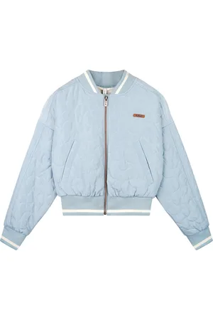 NoBell Zomer bomber jasje meisjes denim gewatteerd, met capuchon bomber