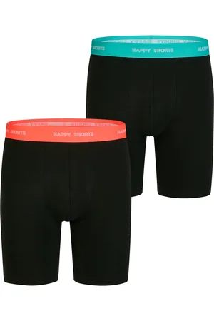 HAPPY SHORTS Heren boxershorts met lange pijpen boxer briefs 2-pack