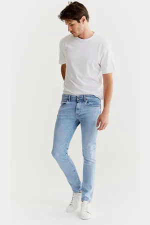 Cup of Joe Leo heren slim-fit jeans sky light blue