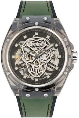 Police Politie siliconen horloge met grijze wijzerplaat