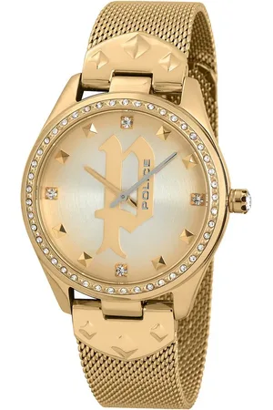 Police Rvs horloge met analoge wijzerplaat 36mm