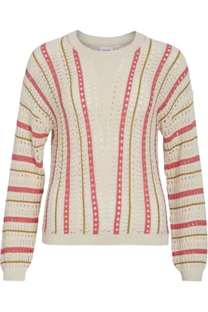 VILA Vimarian o-neck ls stripe knit top dessin