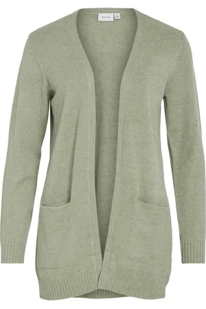 VILA Viril open ls knit cardigan noos olijf