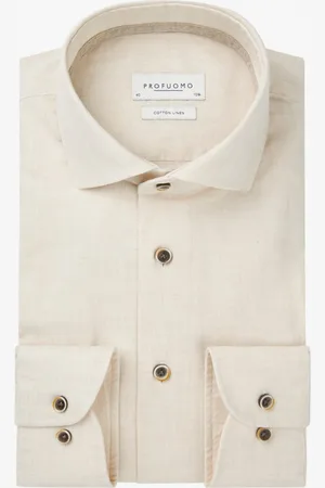 Profuomo Ppwh10012b e shirt x-cutaway sf off white overhemd profu
