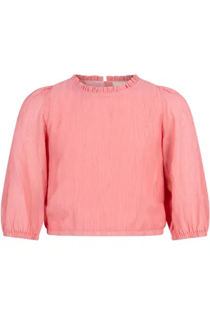 AI&KO Top lange mouw alika crinkle vis