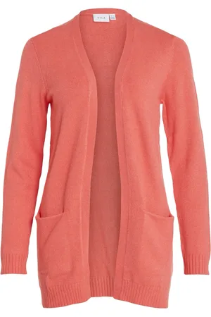 VILA Viril open ls knit cardigan noos koraal