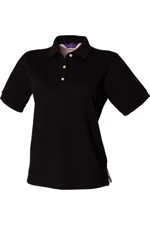 Henbury Dames klassiek piqué katoenen poloshirt