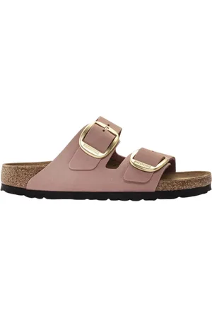 Birkenstock Arizona big buckle nubuk slippers 1024074
