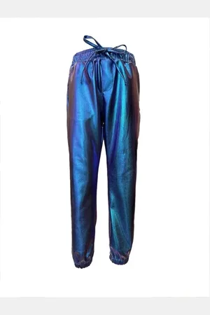 Dutch Dream Denim Zomer broek meisjes metallic - kisiwa