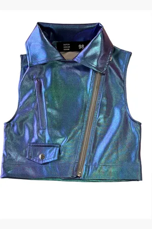 Dutch Dream Denim Zomer gilet meisjes metallic - bara