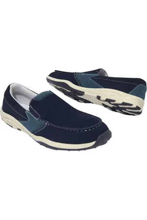 Atlas For Men Heren leren elastische gusset loafers