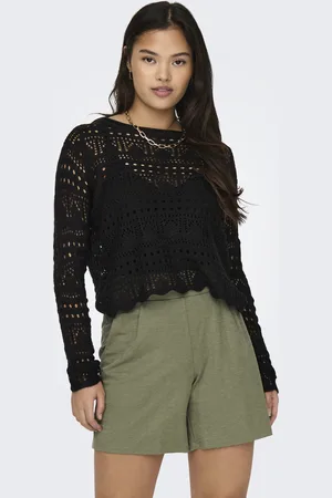 JACQUELINE DE YONG Jdysun lay l/s boatneck pullov. knt
