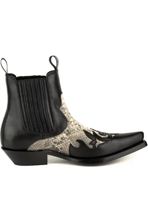 Mayura Boots Cowboy laarzen rock-2500-box negro/piton blanco