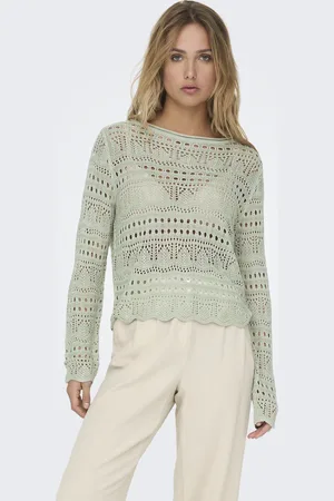 JACQUELINE DE YONG Jdysun lay l/s boatneck pullov. knt