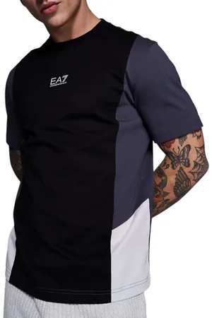 EA7 T-shirt met kleurblokken