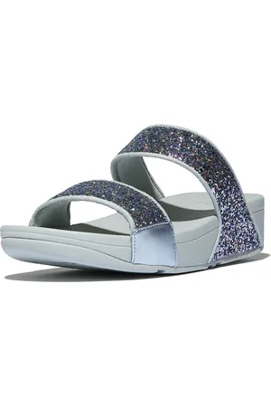 FitFlop Lulu multi-tonal glitter slides