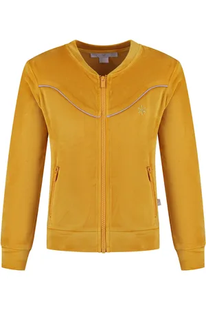 MAYCE Zomer vest meisjes oker velvet