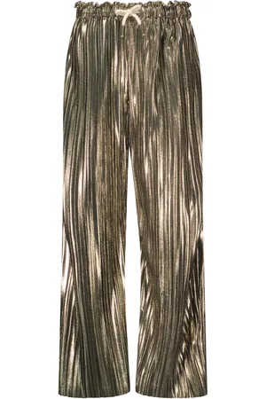 Like Flo Zomer broek meisjes army metallic, plisse fenna