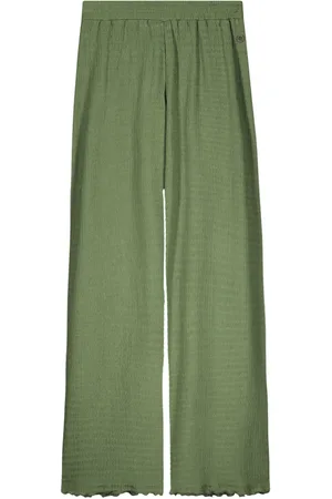Like Flo Zomer broek meisjes teens army wide leg flue