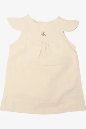 Calvin Klein Meisjes jurk linnen