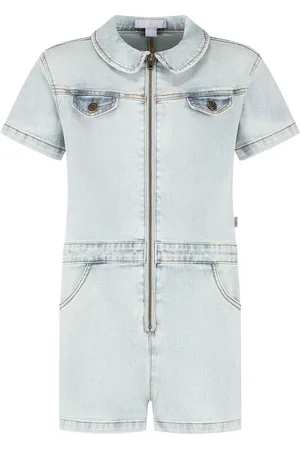 MAYCE Zomer jeans jumpsuit meisjes licht denim