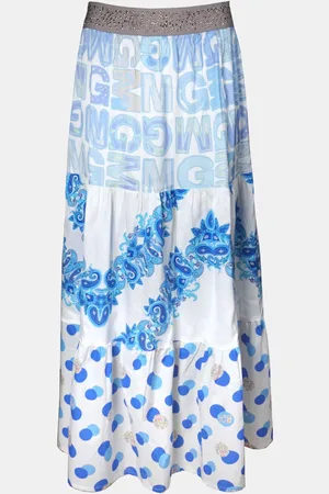 MUCHO GUSTO ® rok toulouse blauw mg print