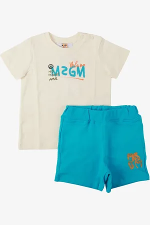 Msgm Jongens set cream atollo