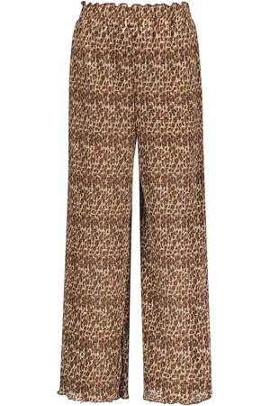 Like Flo Zomer broek meisjes luipaard latte plisse, mesh freya