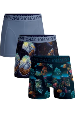 Muchachomalo Jongens 3-pack boxershorts deep sea mountaintops