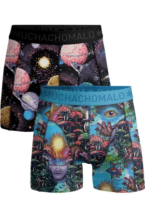Muchachomalo Jongens 2-pack boxershorts inner outer space