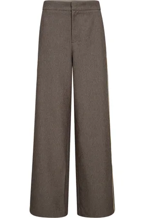 Co`Couture Nanacc piping wide ll pant mink