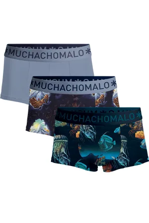 Muchachomalo Heren 3-pack trunks deep sea mountaintops