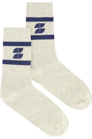 BY-BAR Logo sparkle socks navy