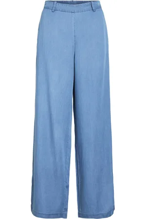 VILA Vibista hw wide pants noos blue denim