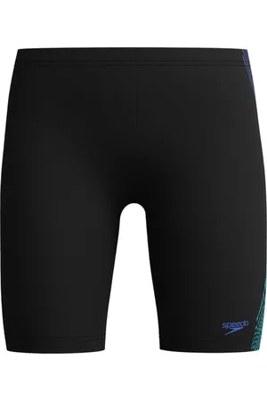 Speedo Eco plastisol placem jam bla/blu zwemslip lang jongens