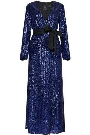 Pinko Polyester jurk met pailletten versiering
