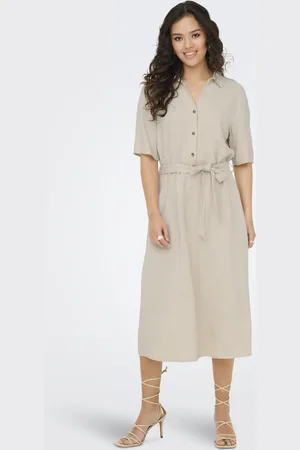 JACQUELINE DE YONG Jdysay 2/4 midi shirt dress wvn noo