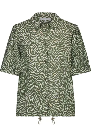 Tramontana Blouse print greens